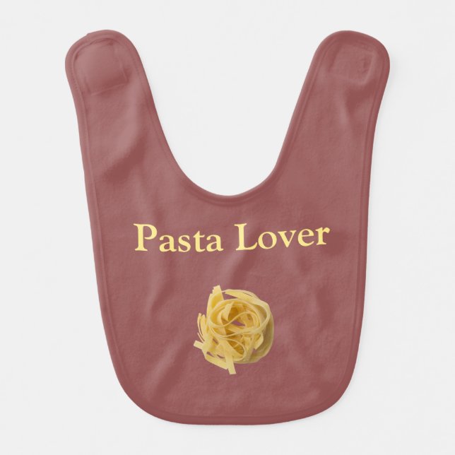 Linguine Pasta Lover Bib (Front)