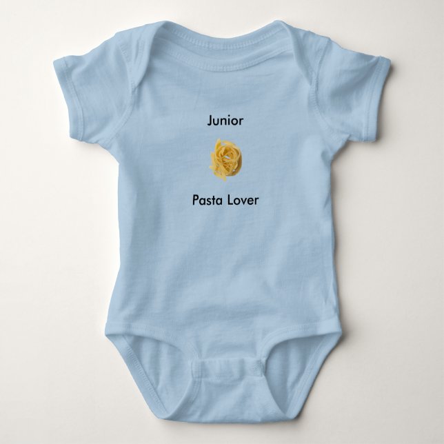 Linguine Pasta Lover Junior Baby Baby Bodysuit (Front)