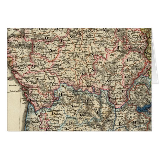Linguistic map of France Cards (Front Horizontal)