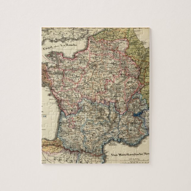 Linguistic map of France Jigsaw Puzzle (Vertical)