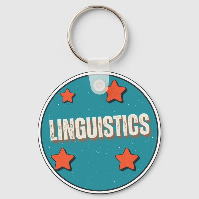 Linguistics Keychain (Front)