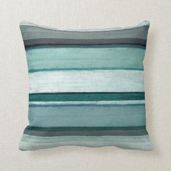 'link' Teal And Grey Abstract Art Throw Pillow by T30Gallery at Zazzle