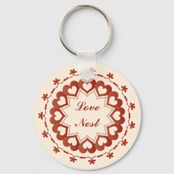 Linked By Love Keychain by StriveDesigns at Zazzle