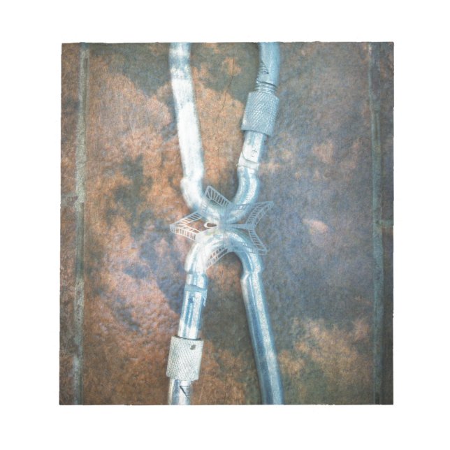 Linked Carabiners Art Print Notepad (Front)