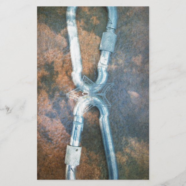 Linked Carabiners Art Print Stationery (Front)