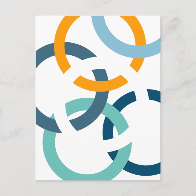 Linked Circles Postcard (Front)
