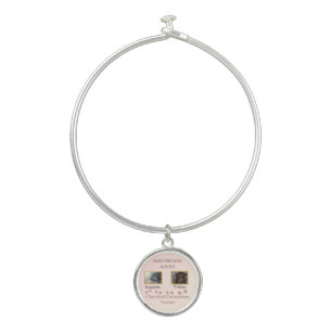 Linked Companions Pawprint Bangle Bracelet