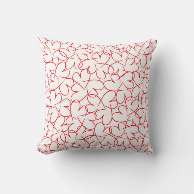 Linked Hearts 2014 Throw Pillow (Front)
