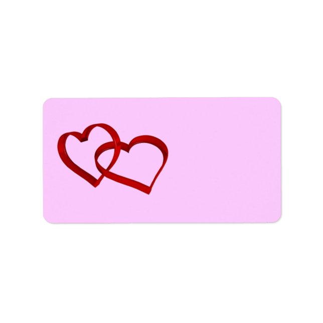 Linked Hearts Address Label (Front)
