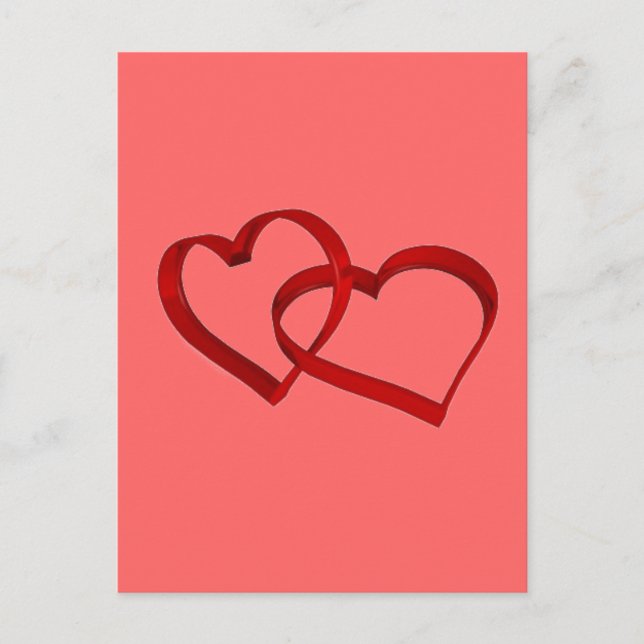 Linked Hearts Postcard (Front)