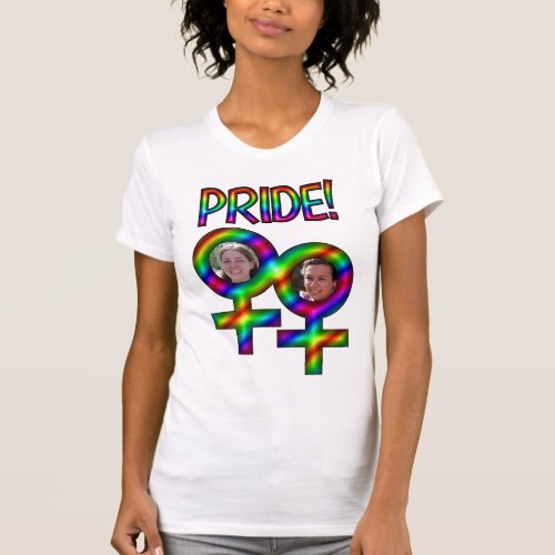 Linked Women Signs Photo Frame Fun Gay Pride T_Shirt
