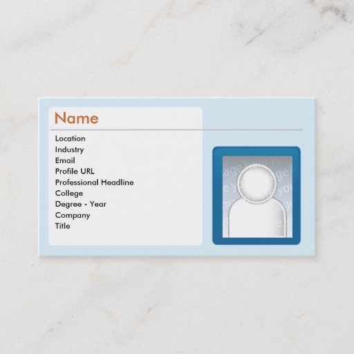 Customizable LinkedIn - Business Business Card Template