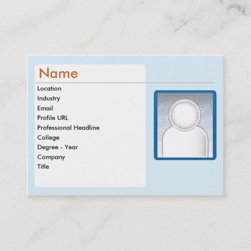 LinkedIn - Chubby Business Card Templates