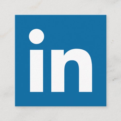 LinkedIn logo social media modern trendy business Calling Card