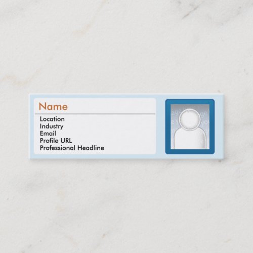 LinkedIn - Skinny Business Card Template