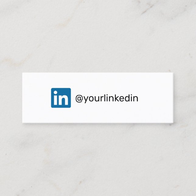 LinkedIn social media modern trendy marketing Calling Card (Front)