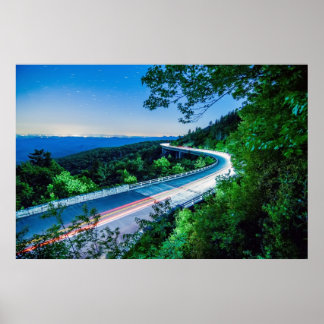 linn cove viaduct blue ridge parkway poster