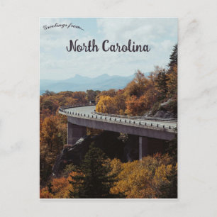 Linn Cove Viaduct in Linville North Carolina Postcard
