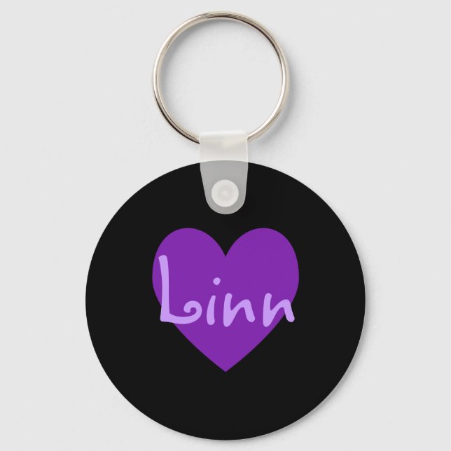 Linn in Purple Keychain (Front)