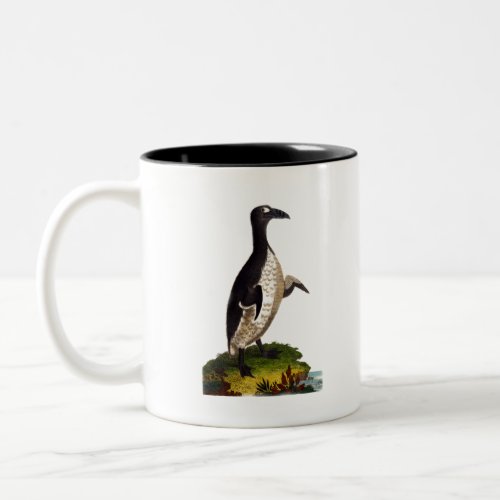 Linnaeus Birds _ Great Auk _ Extinct Two_Tone Coffee Mug