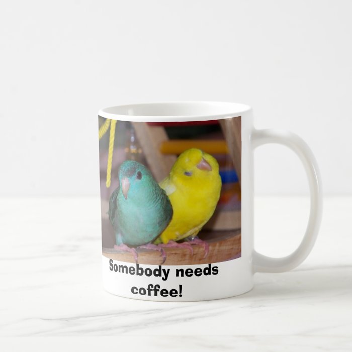 Linnies Wake Up, Somebody needs coffee Mug