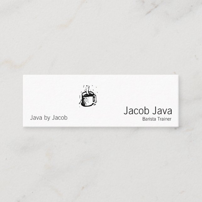 Lino Coffee Cup Mini Business Card (Front)