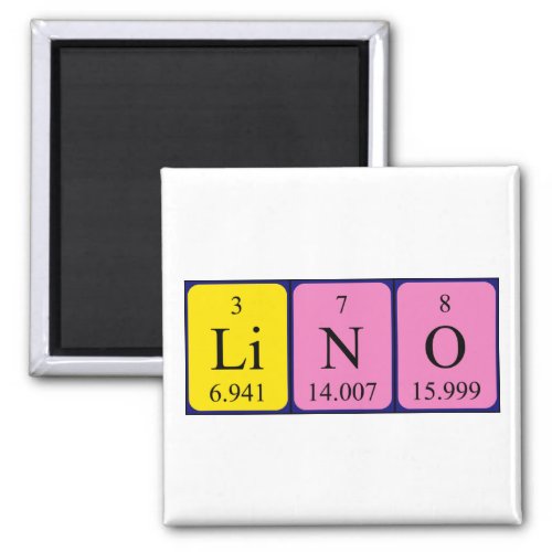 Lino periodic table name magnet