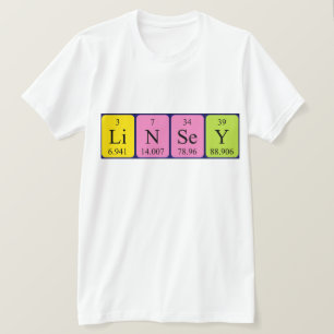 Linsey periodic table name shirt
