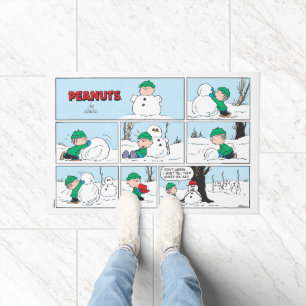 Linus Builds A Snowman Doormat