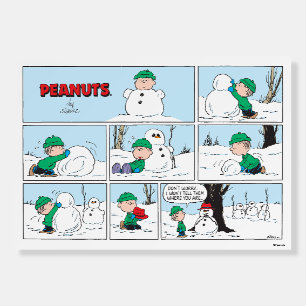 Linus Builds A Snowman Foam Board