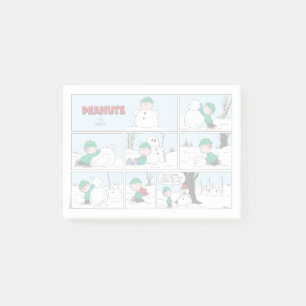 Linus Builds A Snowman Post-it Notes