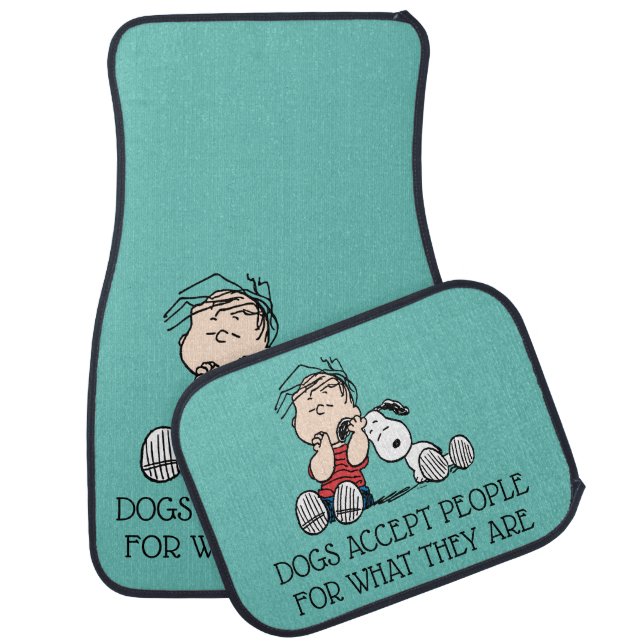 Linus Comforted With Snoopy's Ear Car Floor Mat (Set)