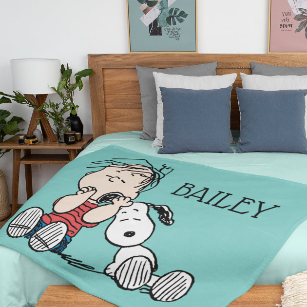 Snoopy discount blanket queen