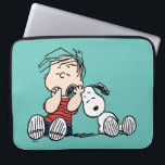 Linus Comforted With Snoopy's Ear Laptop Sleeve<br><div class="desc">Check out Linus sucking his thumb and using Snoopy's ear as his security blanket.</div>