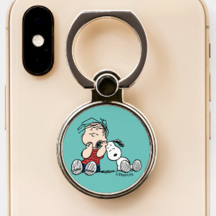 Linus Comforted With Snoopy's Ear Phone Ring Stand