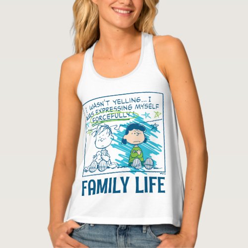 Linus  Lucy I Wasnt Yelling Tank Top
