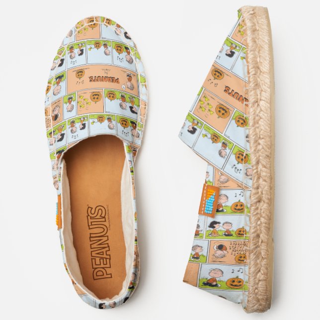 Linus & Lucy | Singing Jack-O-Lantern Espadrilles (Side)