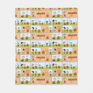 Linus & Lucy Singing Jack-O-Lantern Fleece Blanket