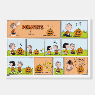 Linus & Lucy   Singing Jack-O-Lantern Foam Board