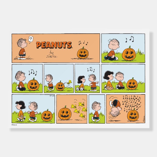 Linus & Lucy | Singing Jack-O-Lantern Foam Board (Front)