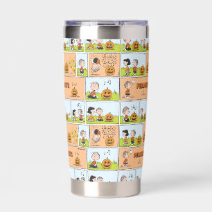 Linus & Lucy   Singing Jack-O-Lantern Insulated Tumbler