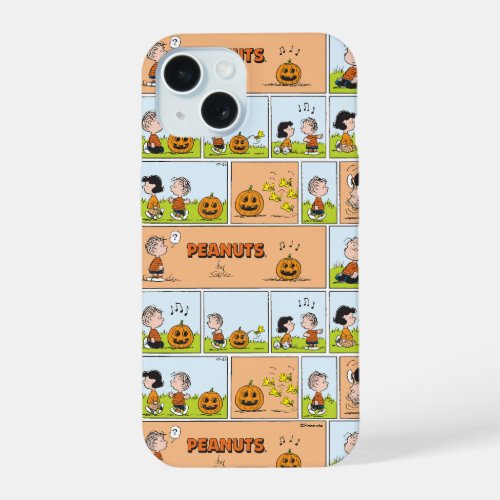 Linus  Lucy  Singing Jack_O_Lantern iPhone 15 Case