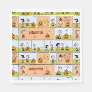Linus & Lucy   Singing Jack-O-Lantern Napkins