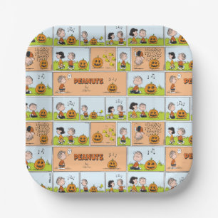 Linus & Lucy   Singing Jack-O-Lantern Paper Plates