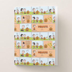 Linus & Lucy   Singing Jack-O-Lantern Pocket Folder