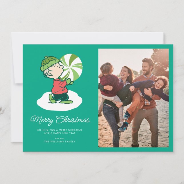 Linus Peppermint Candy Holiday Card (Front)
