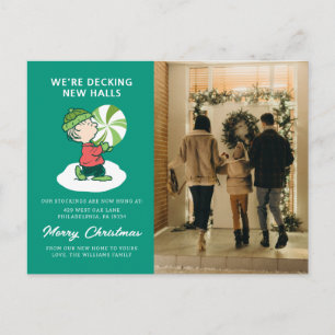 Linus Peppermint Candy Holiday Postcard
