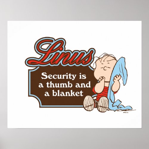 Linus _ Security is a Thumb and a Blanket Poster