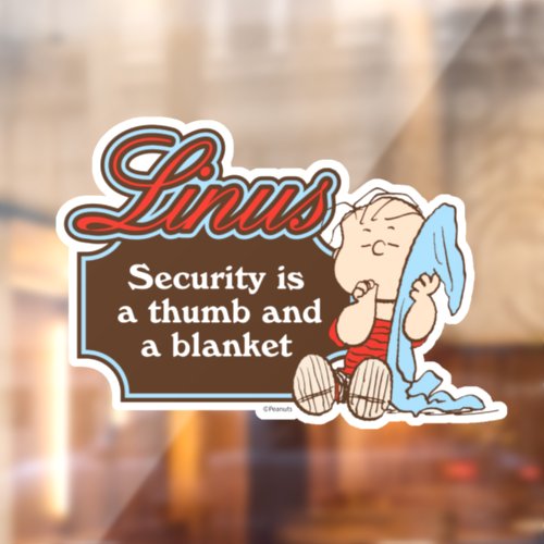 Linus _ Security is a Thumb and a Blanket Window Cling