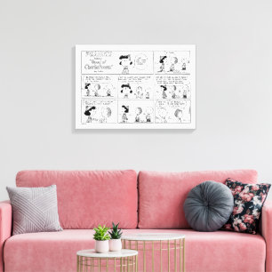 Linus Tells Lucy She's Crabby Canvas Print